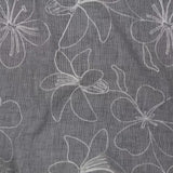 Toile brodée Ariel parme