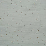 Double gaze vert d'eau confettis doré
