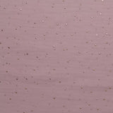 Double gauze pink Camélia confetti golden