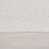 Double white gauze gilded confetti