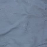 Crêpe viscose Lily brodé feuillage noir