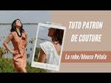 Vestido de petula de patrón de costura