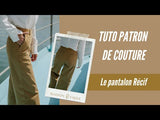 Pantalones de arrecifes de patrones de alta costura