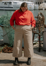 Pantalones de arrecifes de patrones de alta costura