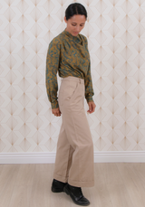 Pantalones de arrecifes de patrones de alta costura