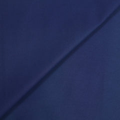 Satin de coton élasthanne marine