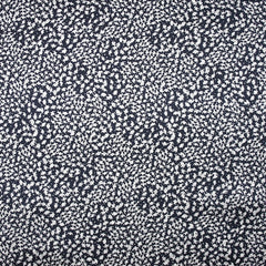 Satin de soie imprimé nuit étoilée fond bleu nuit