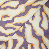 Satin de viscose imprimé Colorado mauve