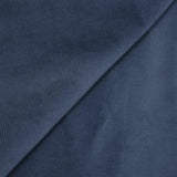 Velours côtelé coton et soie 1 mm bleu foncé
