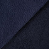Velours côtelé sherpa double face bleu marine