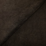 Velours de polyester ras quadrillé marron