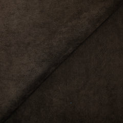 Velours de polyester ras quadrillé marron