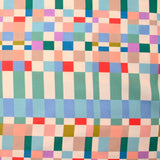 Viscose imprimée damier coloré