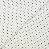 Viscose imprimée Lou à pois 2mm fond blanc