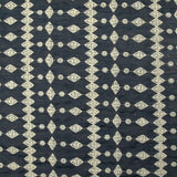 Voile de tencel brodé ajouré Hélène marine