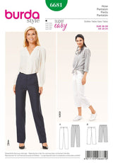 Patrón N ° 6681 Burda: pantalones atemporales