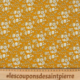 Coton liberty ® Capel jaune moutarde au mètre