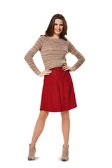 Patrón N ° 6980: Culotte falda