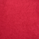 Raspberry ribbed polyester velvet