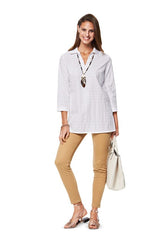 Patrón N ° 6809: Blusa, T -Collar Túnica