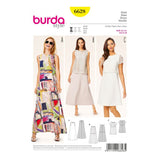 Patron n ° 6628 BURDA: Cousumain summer dress 3