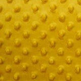 Polaire minky relief jaune moutarde