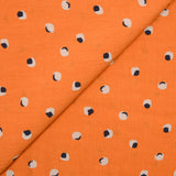 Viscose lisiado esfericidad impresa de fondo naranja
