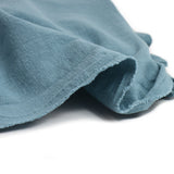 100% Lin lavé bleu barbeau
