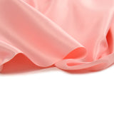 Satin mat toucher soie rose bébé
