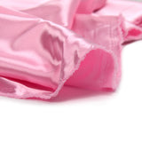 Light pink polyester satin plain pink