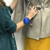 Blue pins pellet bracelet
