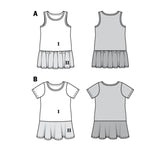 Burda Boss N ° 9341: Vestido de camiseta para niños