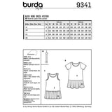 Burda Boss N ° 9341: Vestido de camiseta para niños