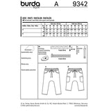 Burda Boss N ° 9342: pantalones deslizantes para niños