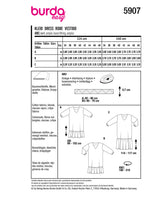Burda boss n ° 5907: dress