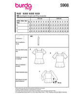 Burda Boss N ° 5908: blusa