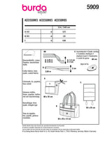 Burda boss n ° 5909: accessories