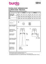 Burda Boss N ° 5914: combinación y blusa