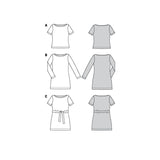 Patron Burda n°6087: Robe