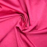 Satin mat toucher soie fuchsia