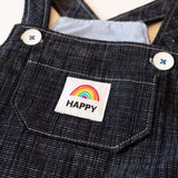 Étiquettes tissées  "Happy " x 5