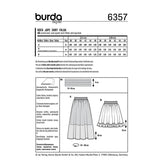 Burda Boss N ° 6357: falda