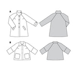 Burda boss n ° 6372: Raglan jacket