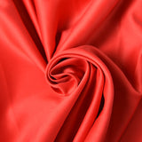 Mat satin fabric touch red silk