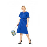 Burda 6305 boss - Plit dress with neckline
