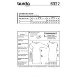Burda Boss 6322- Vestido fácil de coser