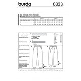 Patron Burda 6333 - Jogging