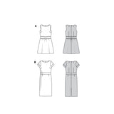 Burda boss 6339 - Boat collar dress