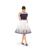 Burda boss 6341 - Hollow folds skirt