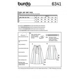 Burda boss 6341 - Hollow folds skirt